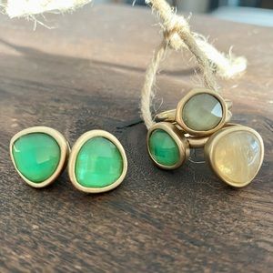 Lia Sophia Ring and Earring Set